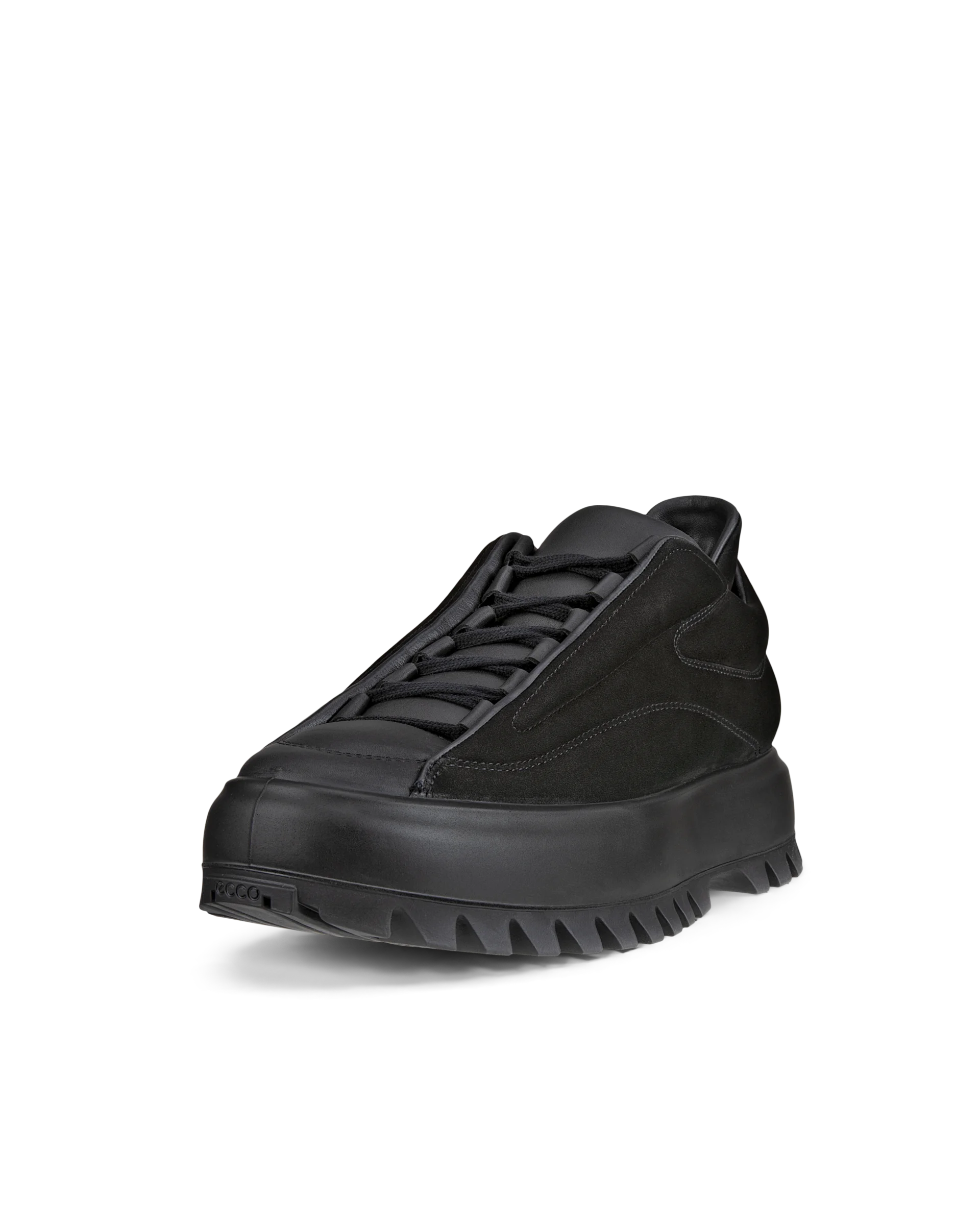 ECCO STREET ACE RAL7000 M Herren Sneaker aus Nubukleder Schwarz