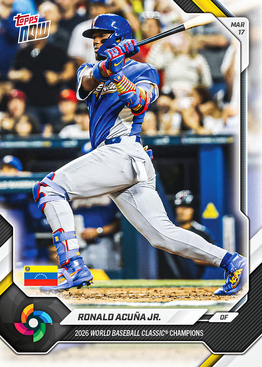 2026 Topps NOW® Baseball – Team Venezuela – World Baseball Classic Championship Set - PR:1084