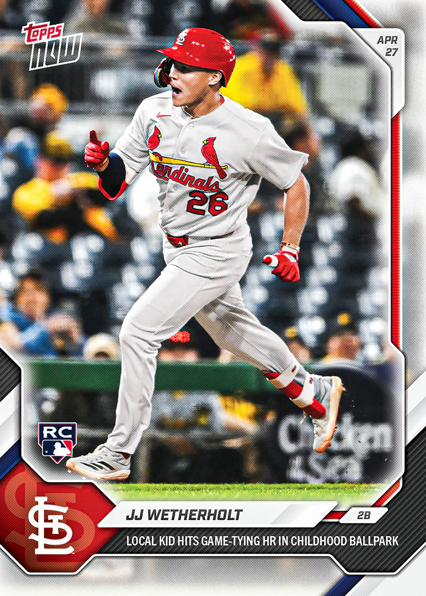 JJ Wetherholt - 2026 MLB Topps NOW® - Card 134 - PR: 2304