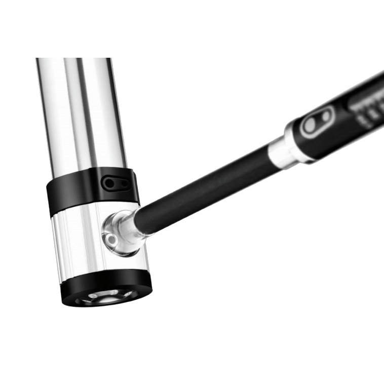 Crankbrothers Klic HP Hand Pump/CO2-Pump with gauge - silver