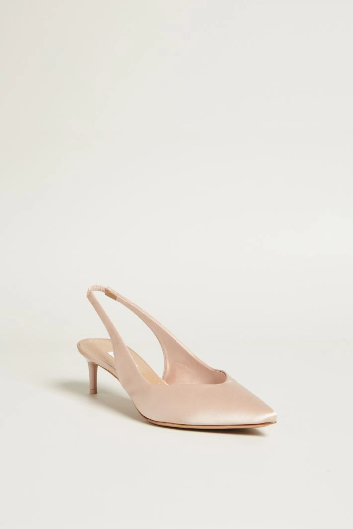 Satin slingbacks - LIGHT PINK