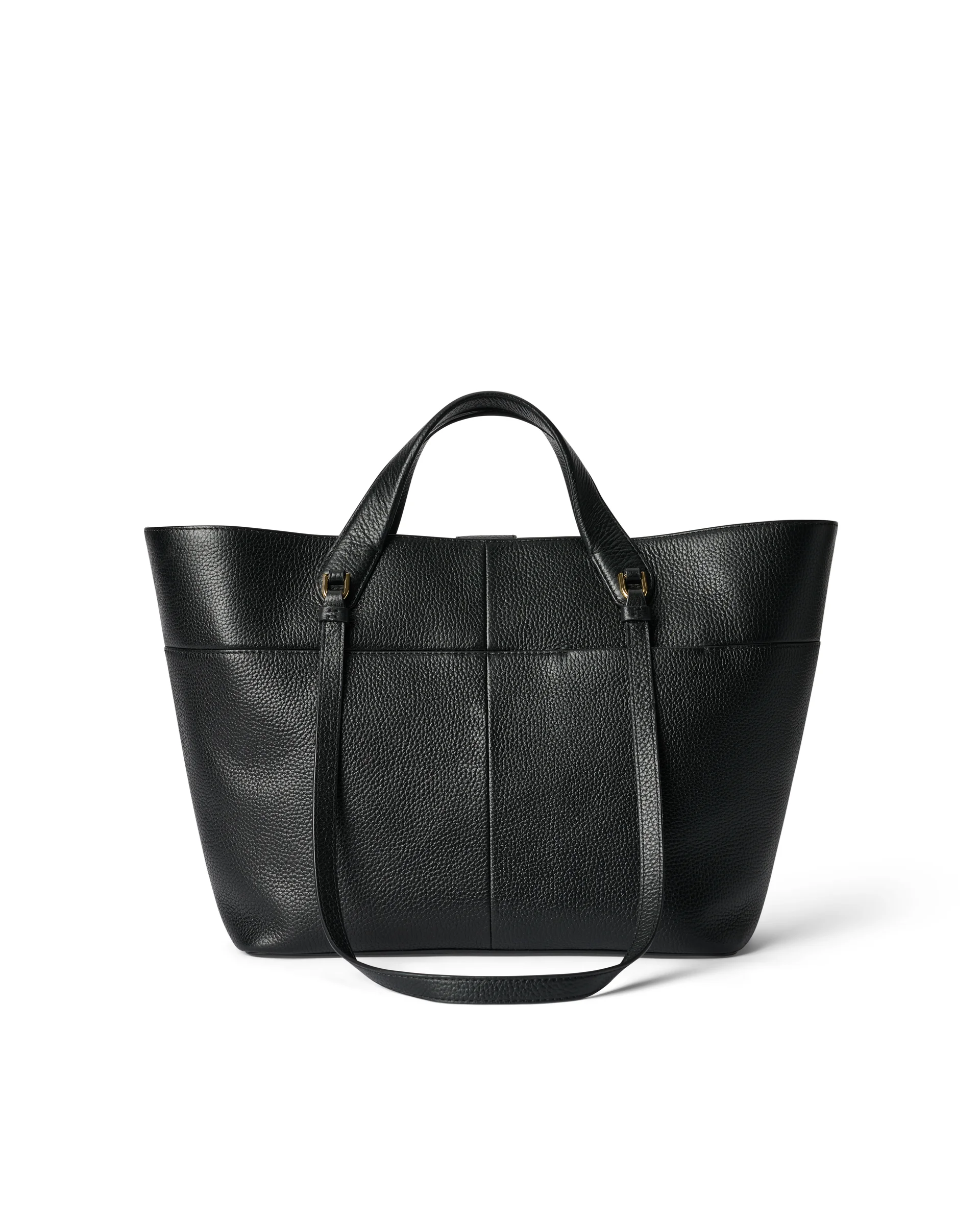 ECCO Tote Shopper aus Leder Schwarz 28X44X14,5 cm