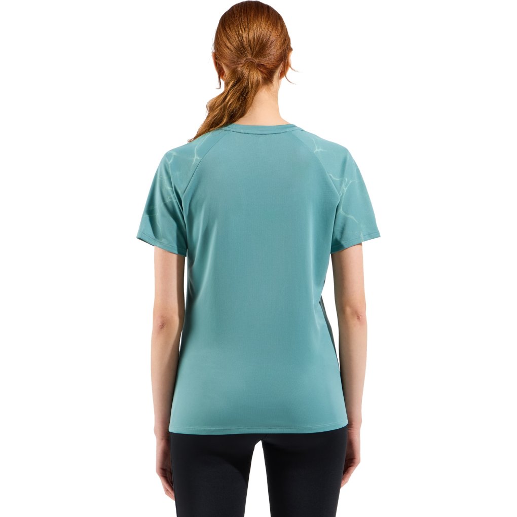 Odlo Essentials Print Running T-Shirt Women - arctic