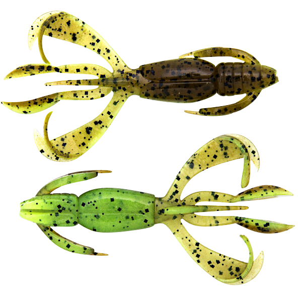 Keitech Crazy Flapper (Green Pumpkin \/ Chartreuse)