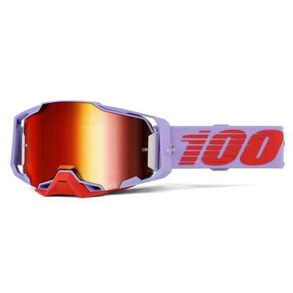 100% ARMEGA FAUSTO cross mask - Mirror Red 2026 - Purple / RedRef: CE1605 / 50005-10049