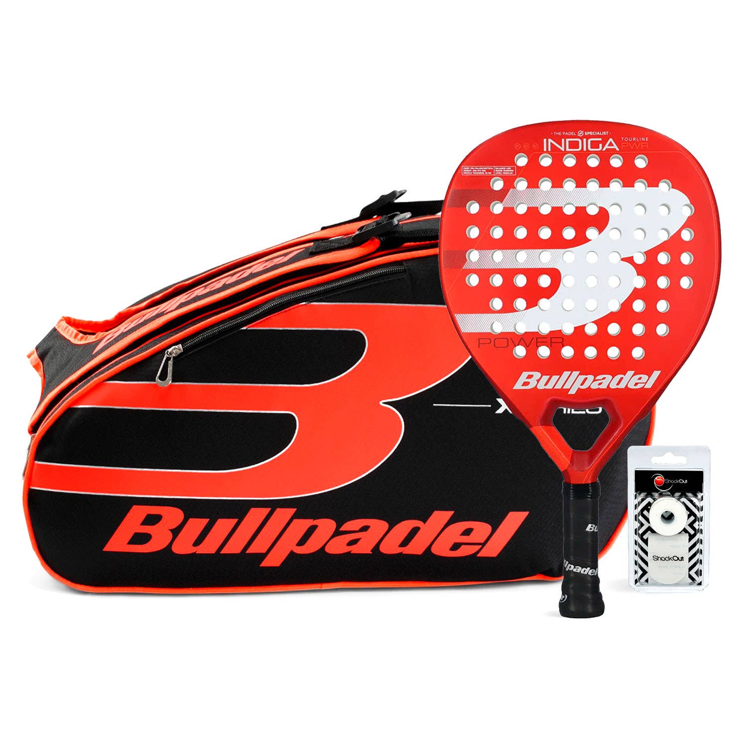 PACK BULLPADEL INDIGA POWER PADEL BAG X-SERIES ORANGE