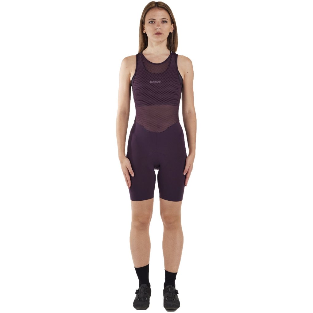 Santini Unico Bib Shorts Women 2S1069C3WUNICO - burgundy BU