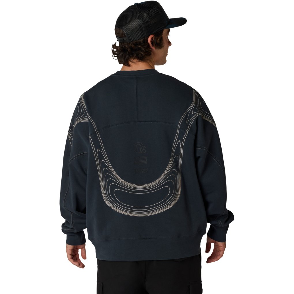 FOX Vision Fleece Crewneck Sweater Men - galaxy blue