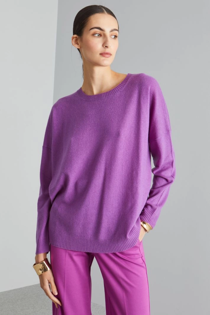 Wool and cashmere sweater - VIOLET