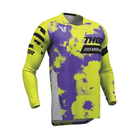 Thor Launch Bleach cross jersey - Child - Gray / YellowRef: TO3226