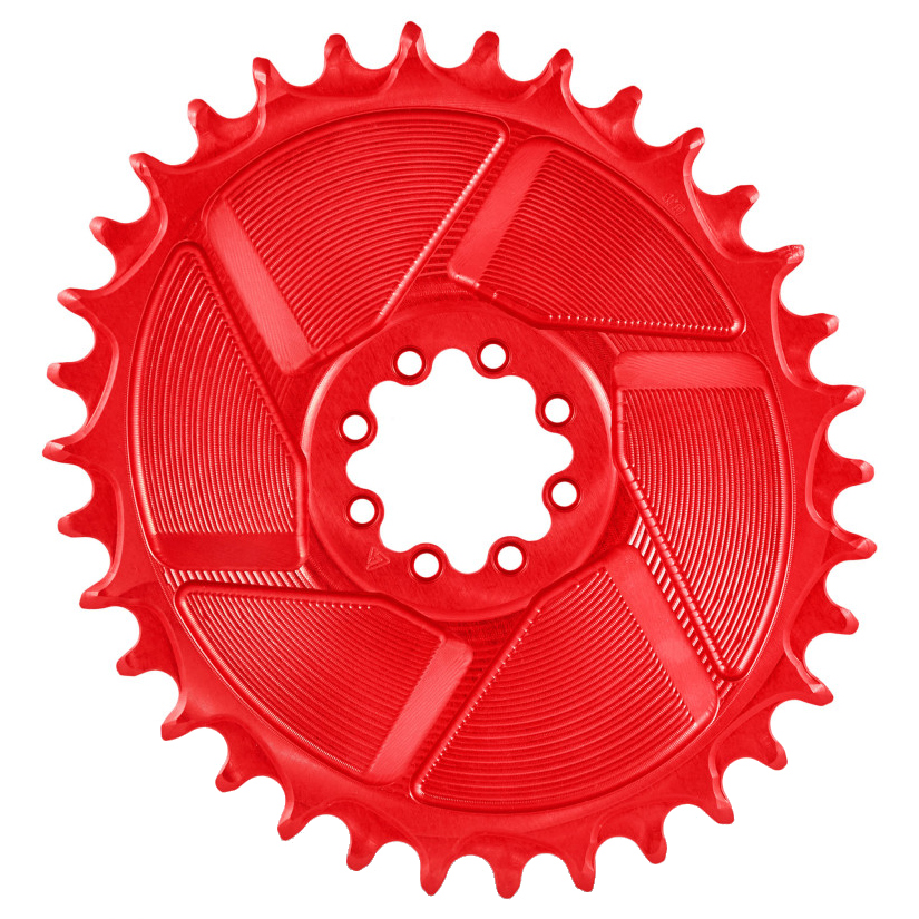 Alugear AERO Chainring - MTB | Direct Mount (SRAM 8-Bolt) | Boost | 1x 11/12s (T-Type) - oval | black