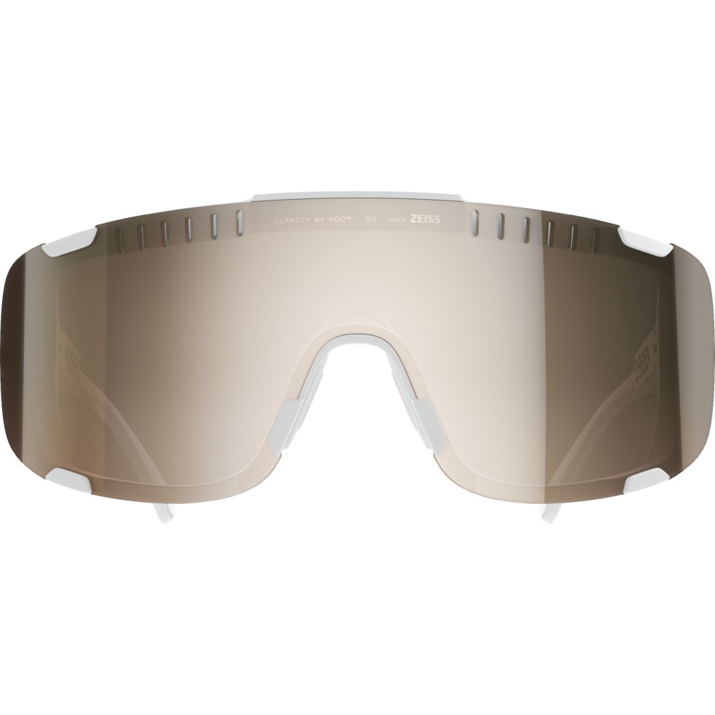 POC Devour Mid Glasses - Hydrogen White - Clarity Trail/Partly Sunny Silver | Clear
