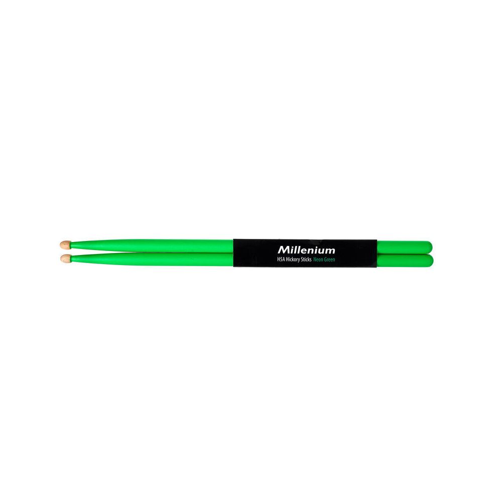 Millenium H5A Hickory Sticks Neon Green – Thomann Ireland