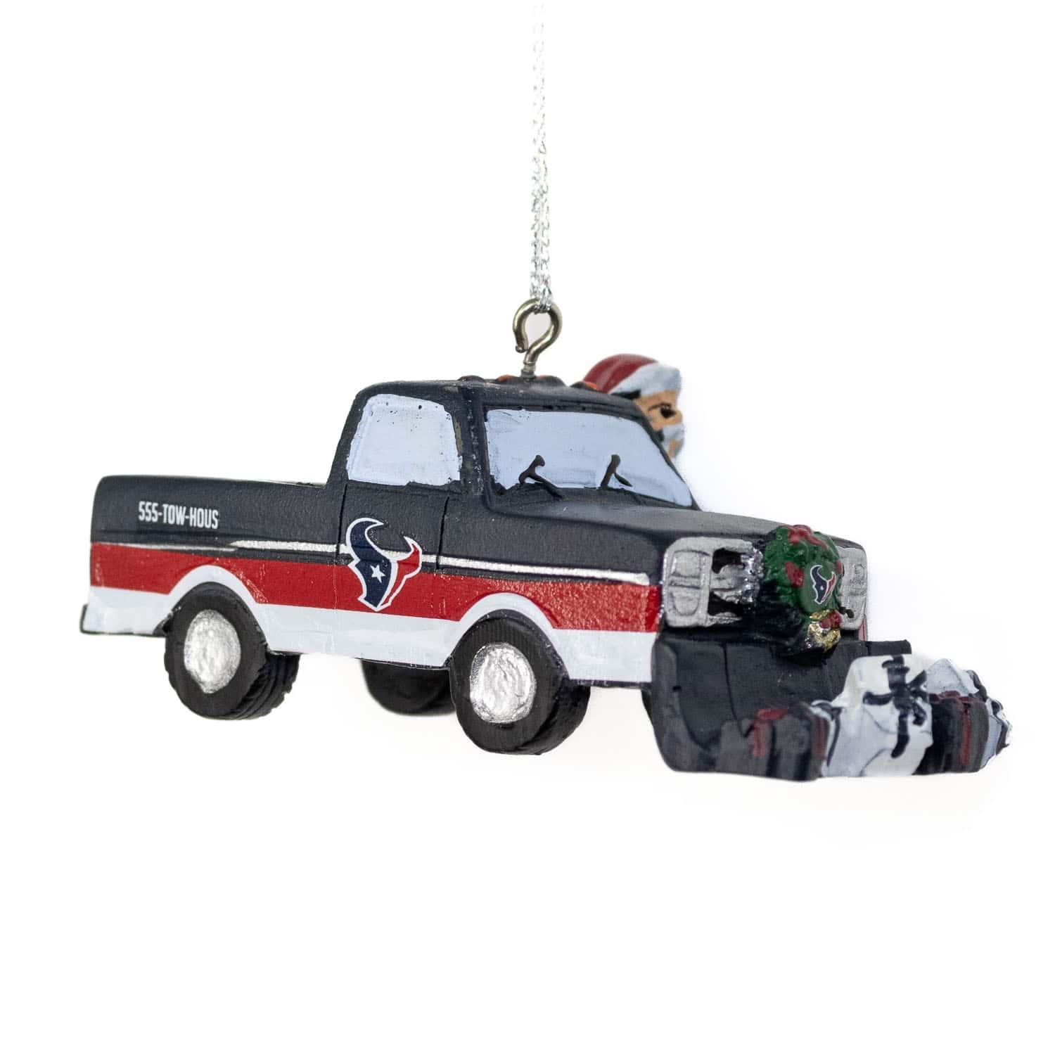 Houston Texans NFL Snow Plow Truck Christmas Ornament