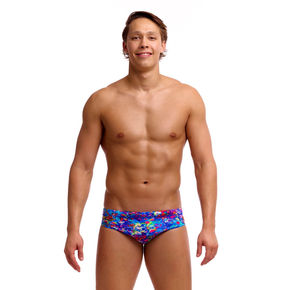 Funky Trunks Classic Eco Swim Briefs Men - Sea Life