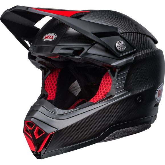 Casque cross Bell MOTO-10 SATIN GLOSS 2026 - Noir / RougeRef : EL0633