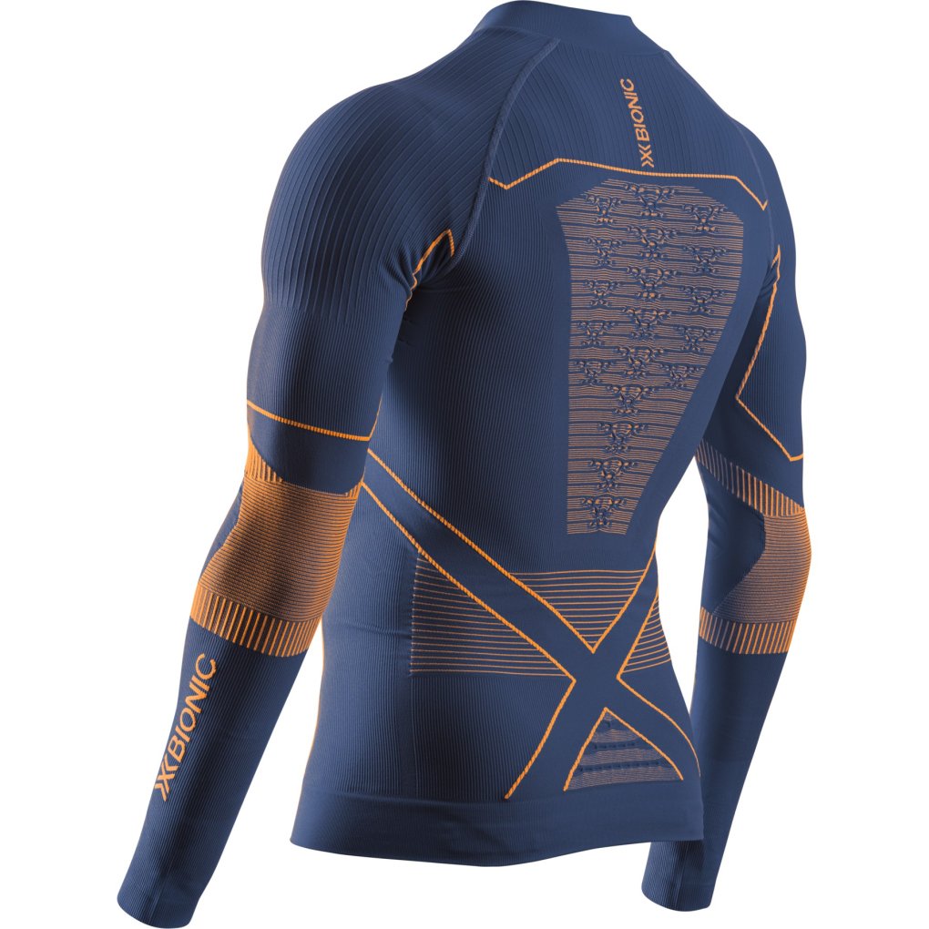 X-Bionic Energy Accumulator Light 1/2-Zip Long Sleeves Shirt Men - marine/orange