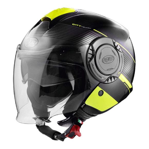 Premier Cool Jet Helmet - Opt Fluo - Black / YellowRef: PE0284