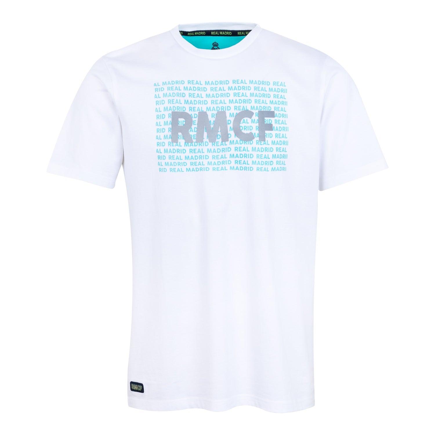 Bernabéu Neon Lights Mens RMCF Print T-Shirt White