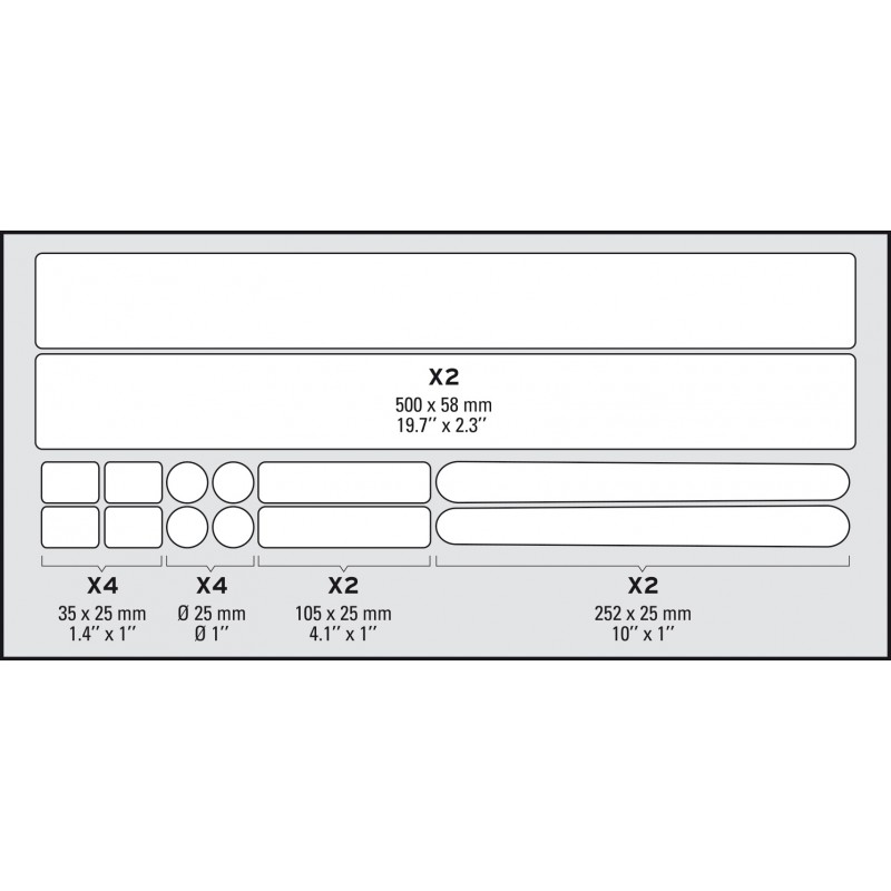 Zéfal Skin Armor Set Matt L Frame Safety Sticker