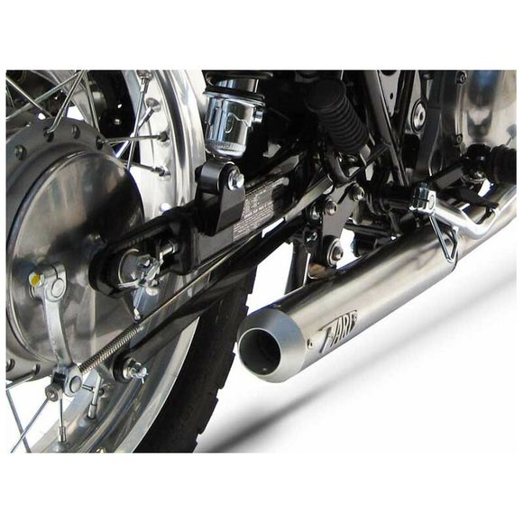 Zard Complete Low cross 2-in-1 System - Black Stainless Steel TipKAWASAKI 800 W 800 (EJ800A) - 2011 - 2016Ref : ZAD00537A / ZKW172S00SSR-B