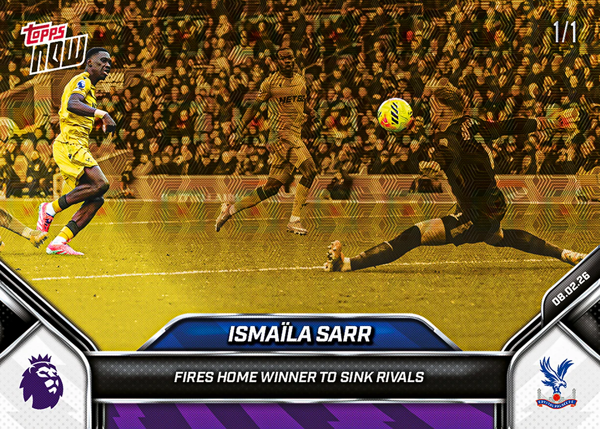 Ismaïla Sarr - 2025-26 Premier League Topps NOW® - Card 133 - PR: 146