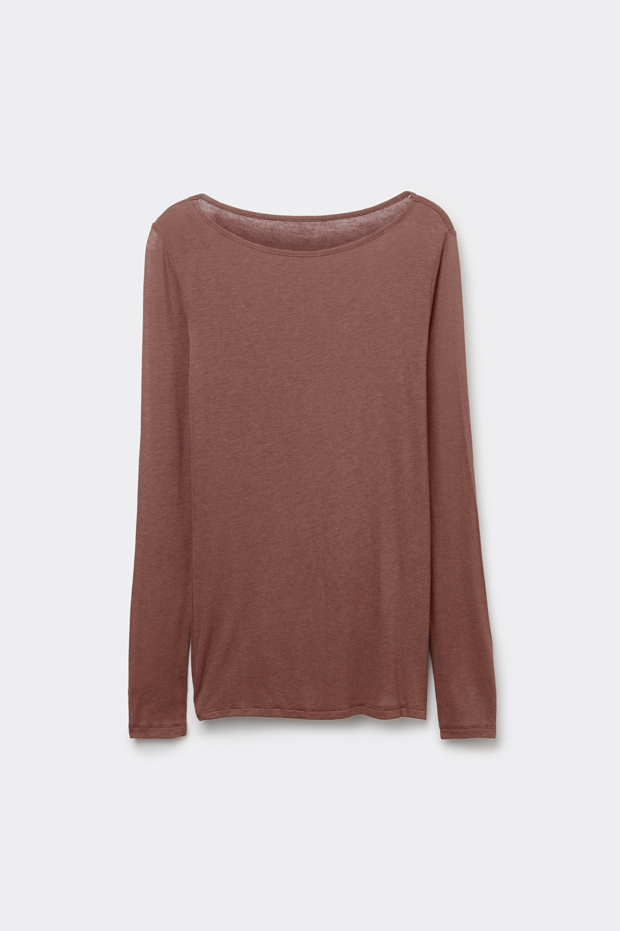 Lightweight Boat Neck Top with Merino Wool