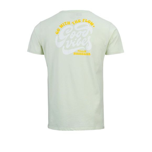 GOOD VIBES Pull-in short-sleeved T-shirt - BlueRef: PUL0531