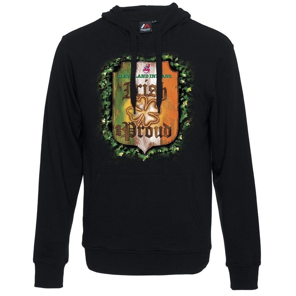 Cleveland Indians St. Patrick's Day Shamrock MLB Hoodie