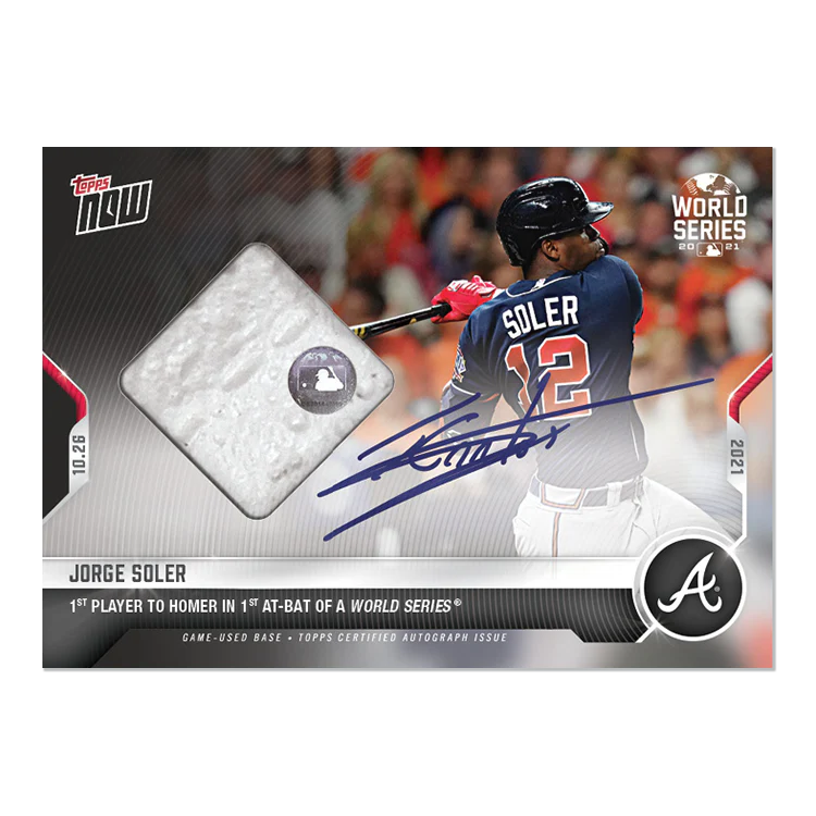 On-Card Auto-Relic # to 99 - Jorge Soler - 2021 MLB TOPPS NOW® Card 1011A