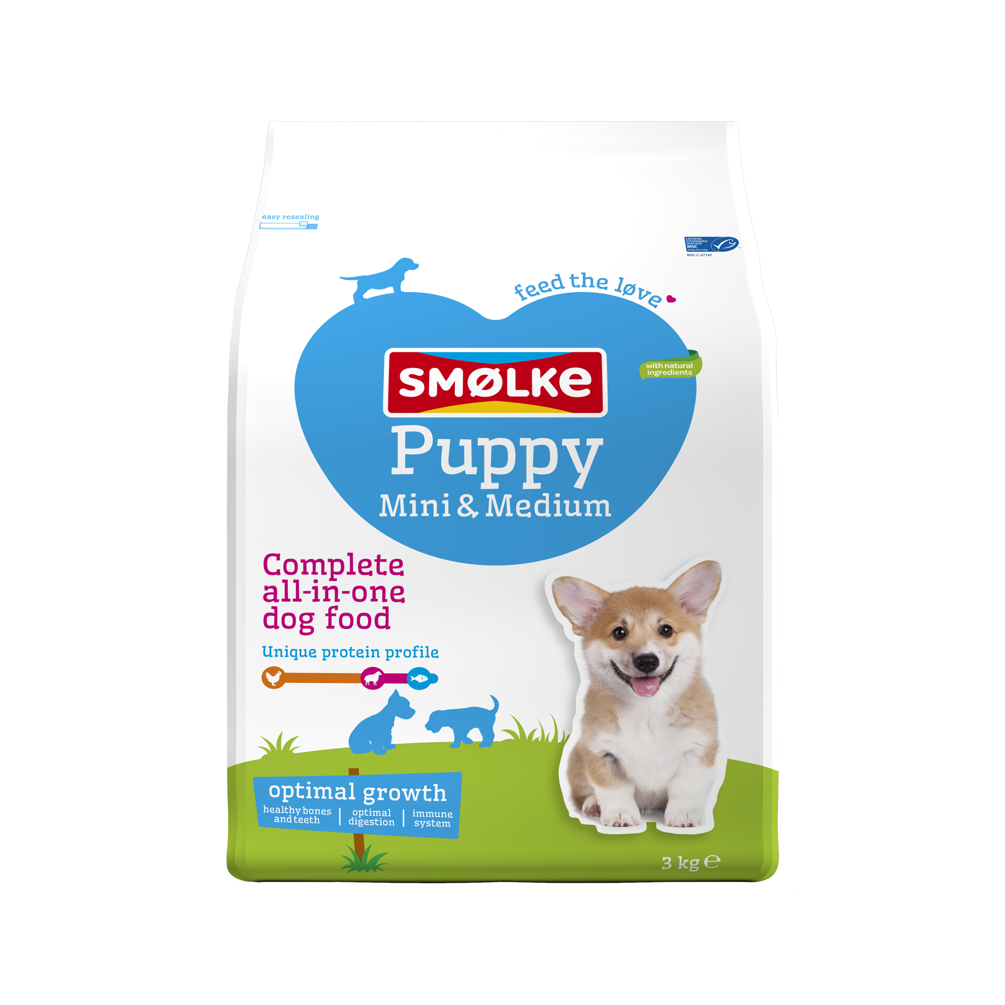 Smølke Puppy Mini/Medium - 3kg