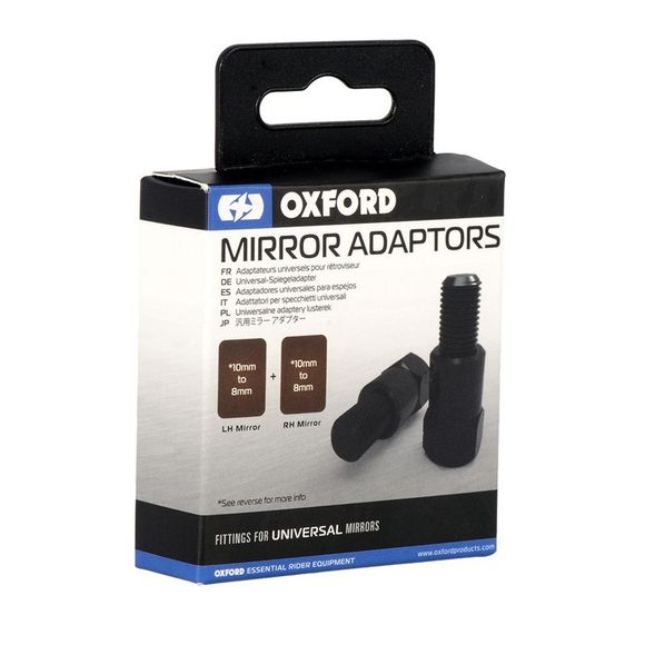Oxford OX580 Reversible Universal Mirror Mount (10mm - 8mm) - BlackRef: od0124 / ox580