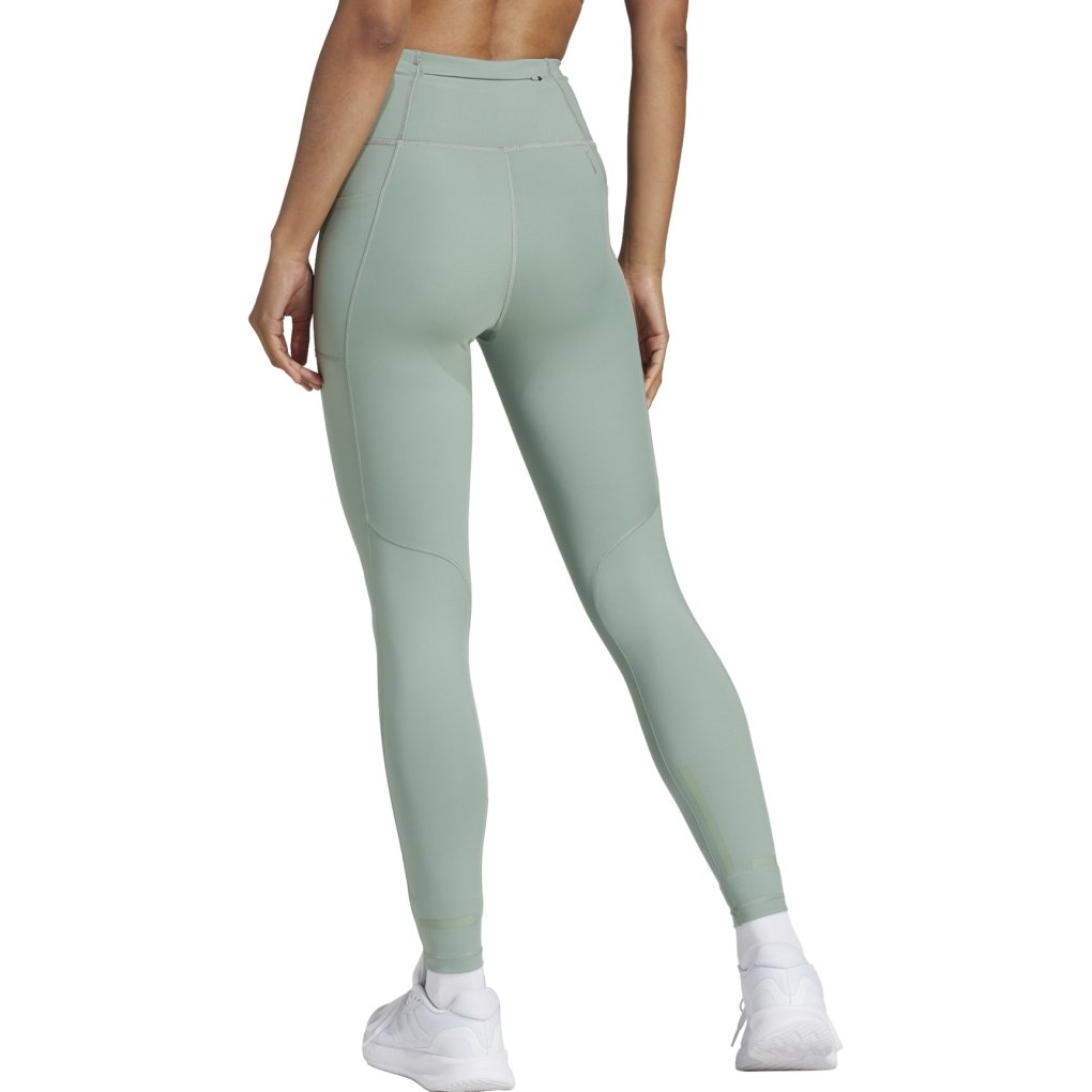 adidas Ultimate Reflective 7/8 Running Pants Women - silver green JN6084