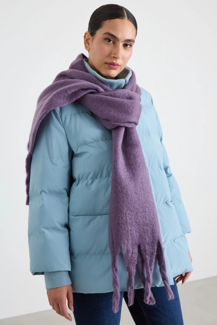 Fluffy scarf - VIOLET