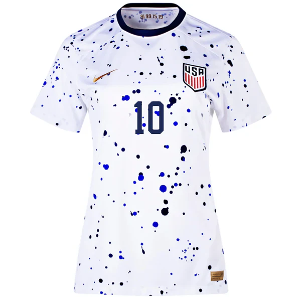 Womens United States Christian Pulisic Home Jersey 23/24 (White/Loyal Blue)