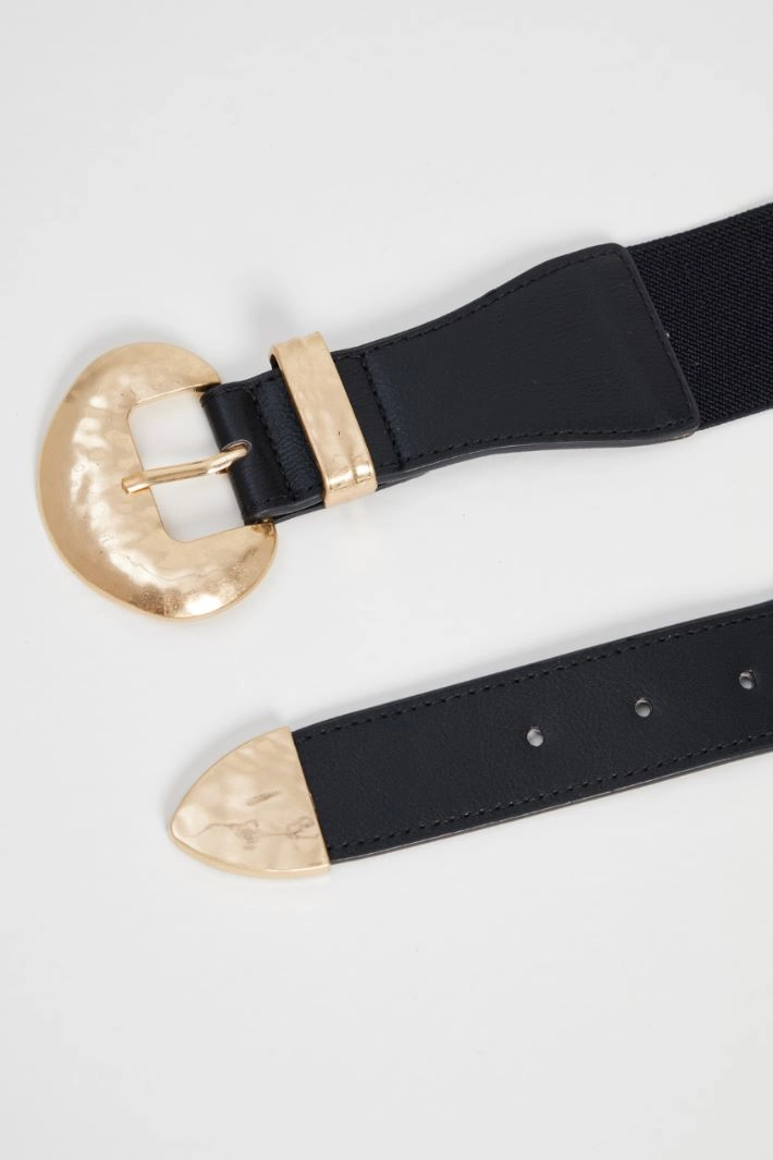 Belt with elastic insert - BLACK