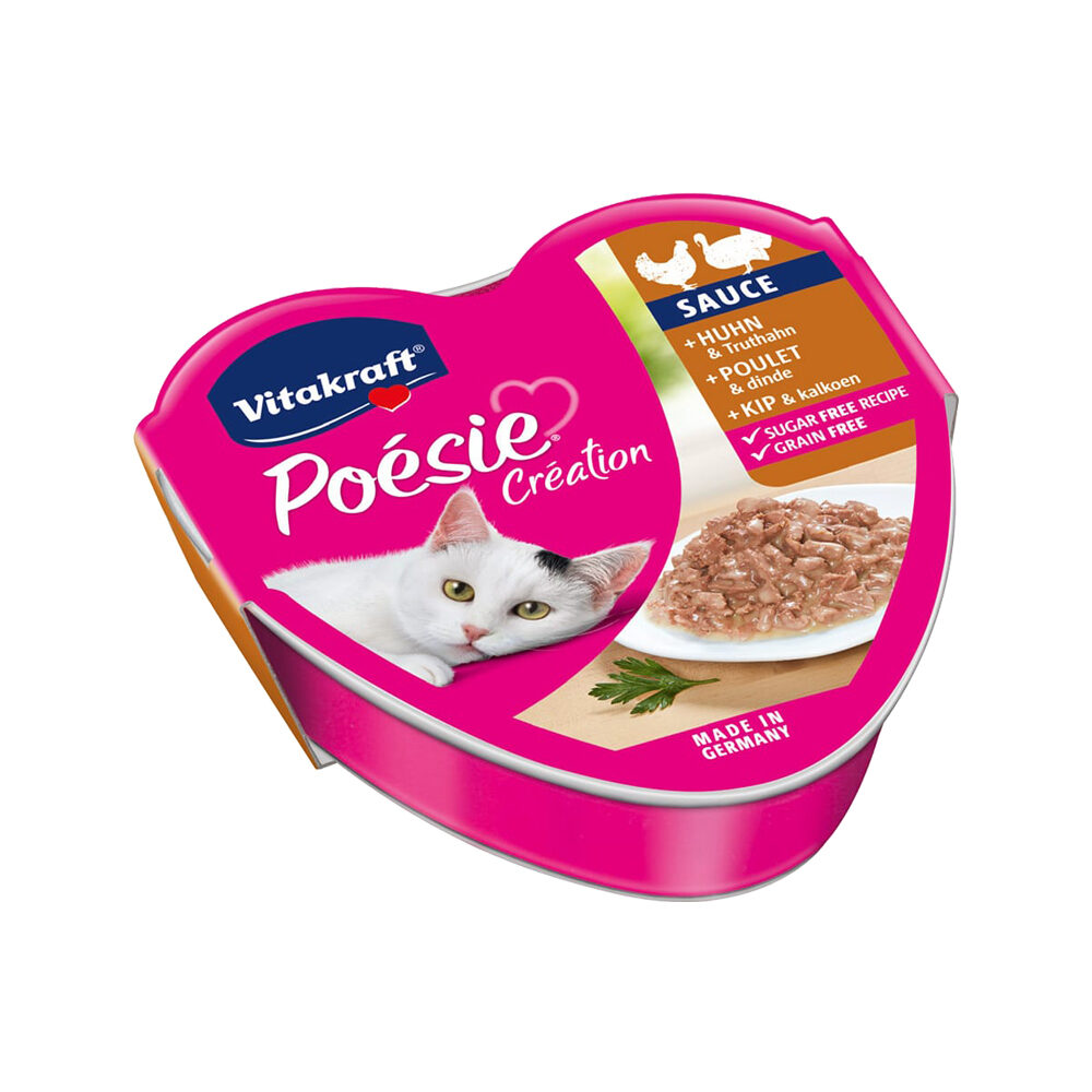 Vitakraft Poésie Chicken & Turkey in Sauce - 15 x 85 g