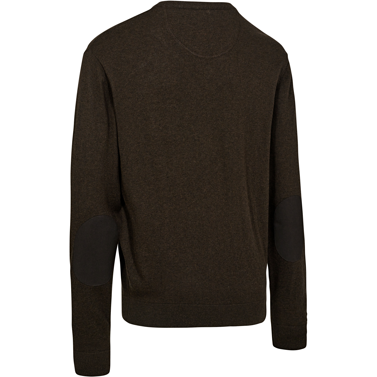 Deerhunter Harrington knit sweater with V-neck (brown melange)