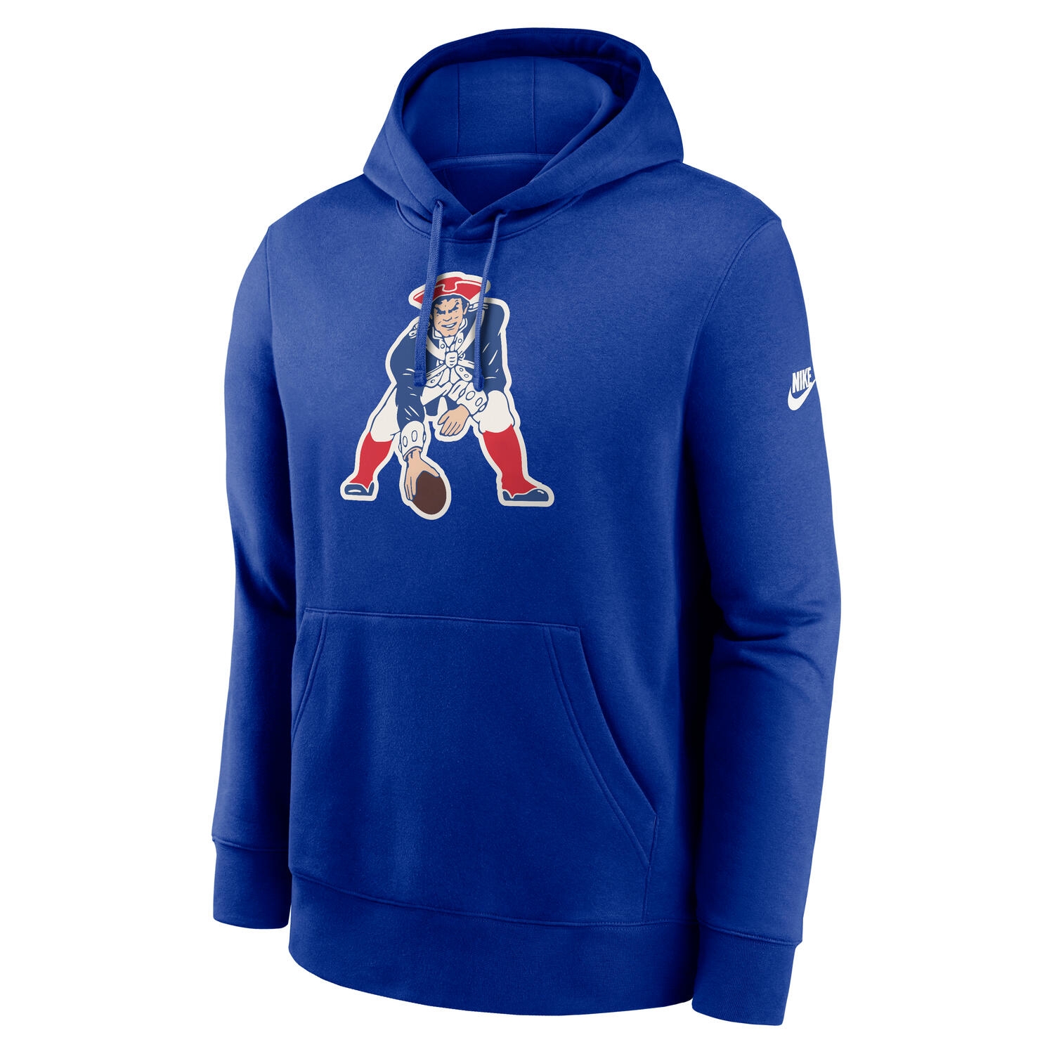 New England Patriots Throwback Nike Club NFL Hoodie Blue