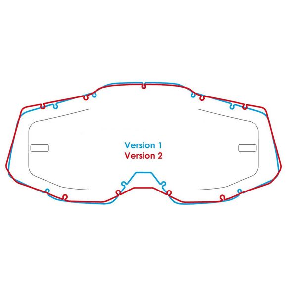 Airscreen Strata 2 / Accuri 2 / Racecraft 2 Goggle Lens - GrayRef: ASM0075 / 002-002-06