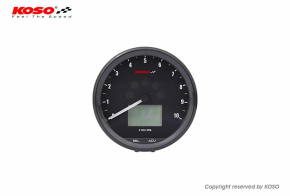 Koso Neo Retro 64mm TNT Black Universal Digital SpeedometerRef: Kos00015A / 1056058
