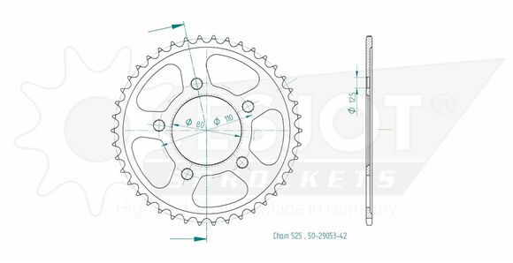 Couronne Esjot 42 dentsRef : ESJO00009A / 12112997