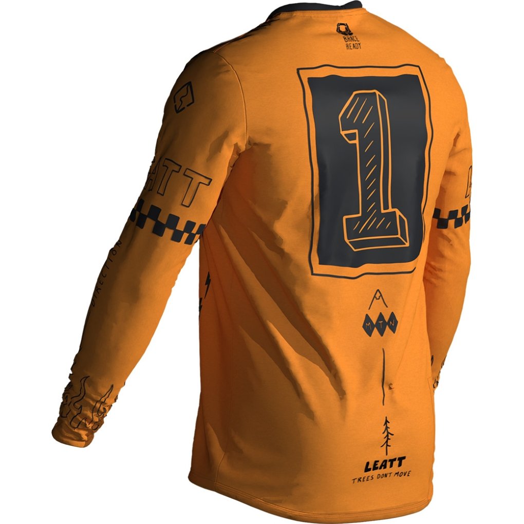 Leatt Gravity 3.0 MTB Long Sleeve Jersey Junior - lager yellow