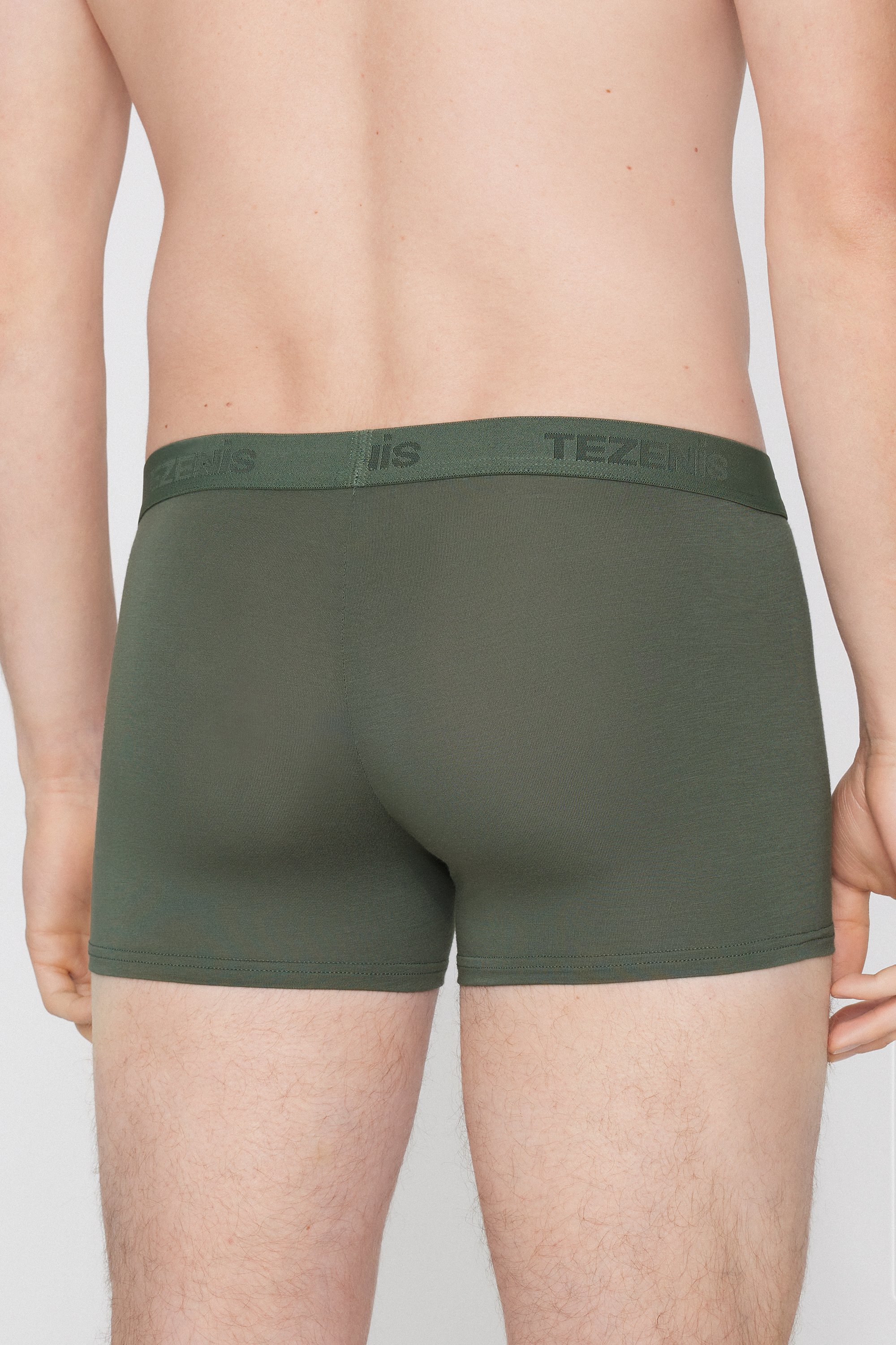Stretch Viscose Boxers with Logo Elastic