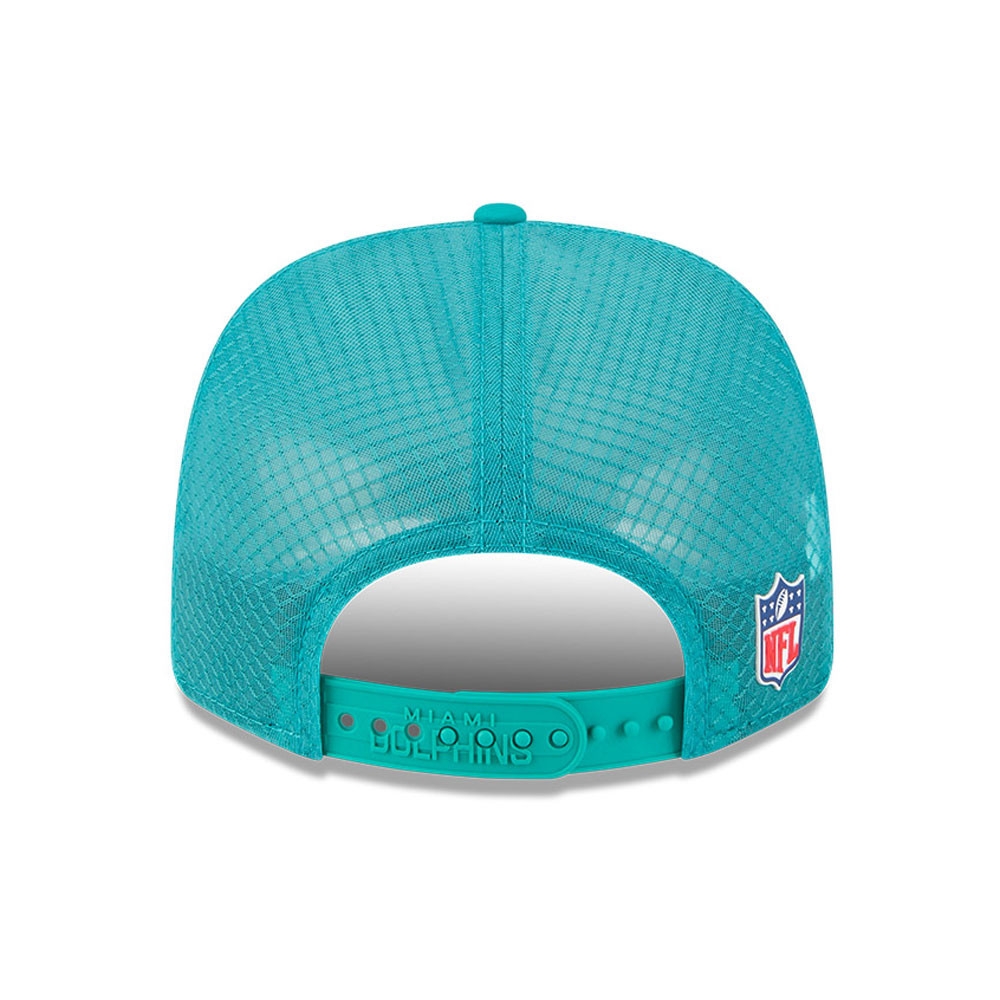 Miami Dolphins Historic 2025 NFL On-Field Sideline 9SEVENTY Trucker Snapback Cap