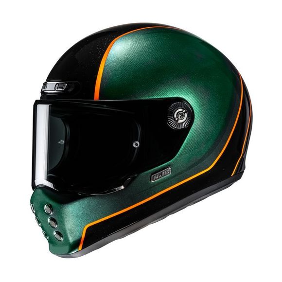 HJC V10 Full-Face Helmet - HODU - Green / OrangeRef: HJ1393