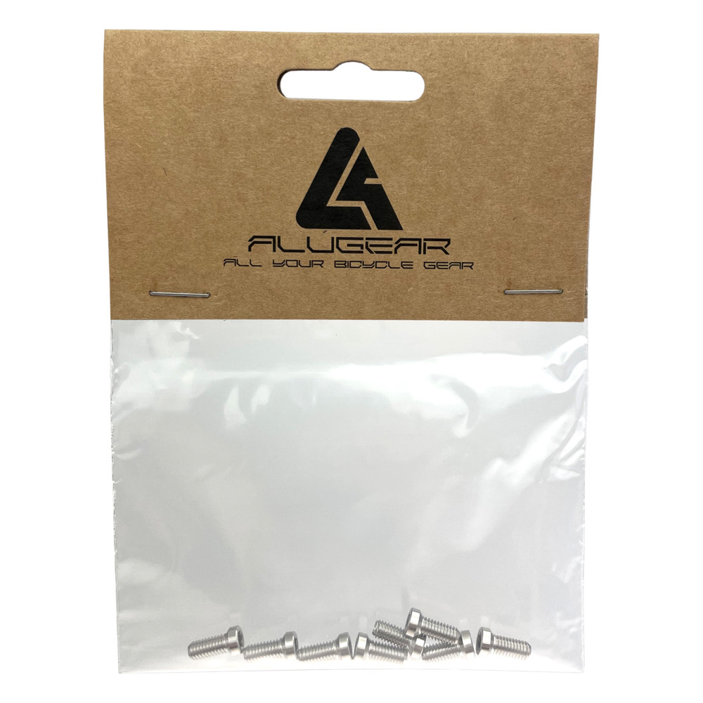 Alugear Screw Kit for Direct Mount Chainrings - Titanium | SRAM 8-Bolt | M4 x 8mm