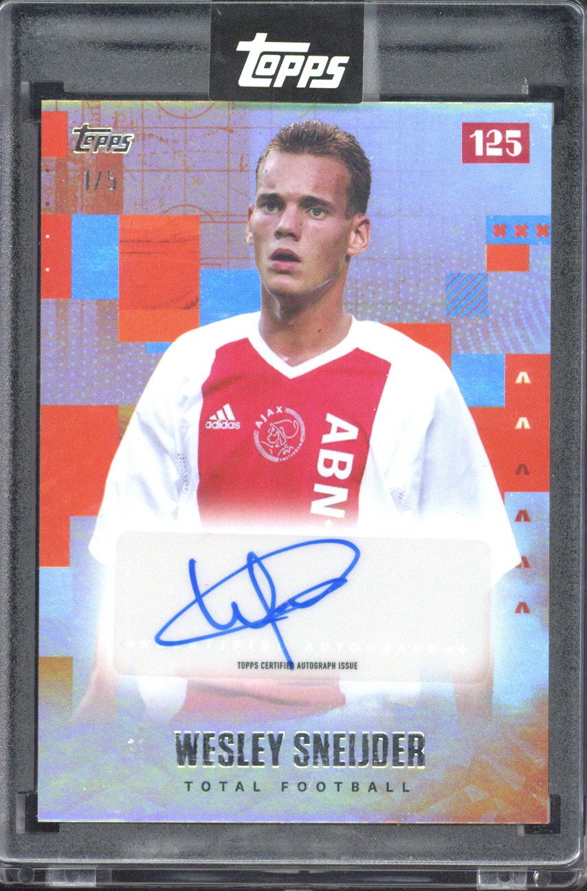 2025 Topps 125 Years Wesley Sneijder Autograph /5