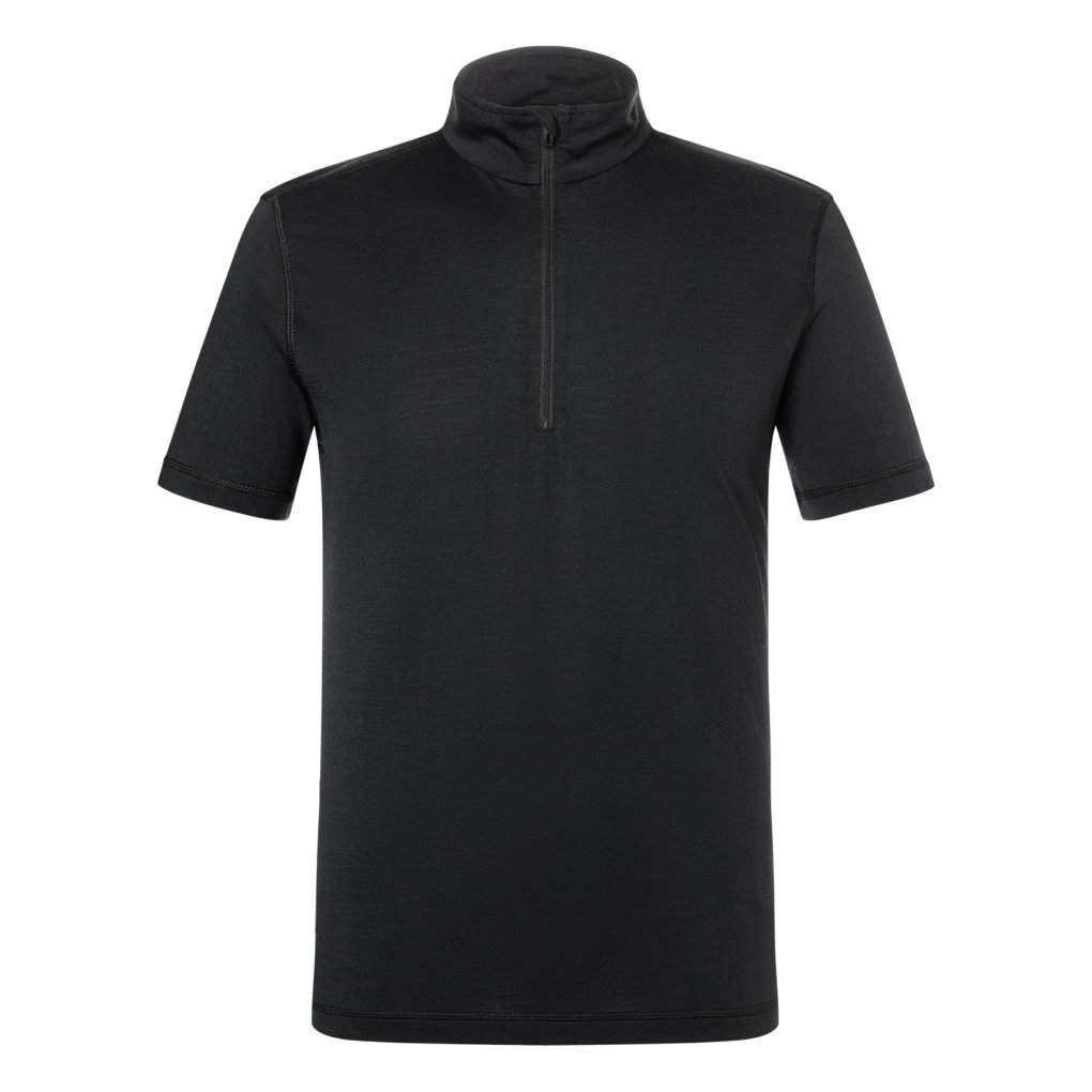 SUPER.NATURAL Tundra175 1/4 Zip Undershirt Men - Jet Black