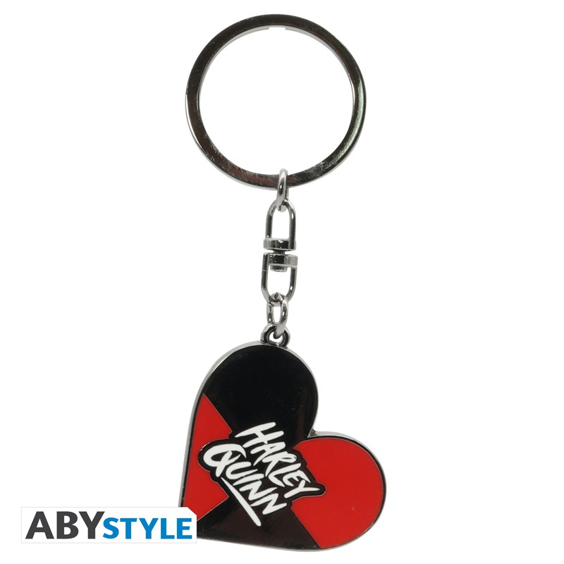 DC COMICS Keychain Heart Harley Quinn